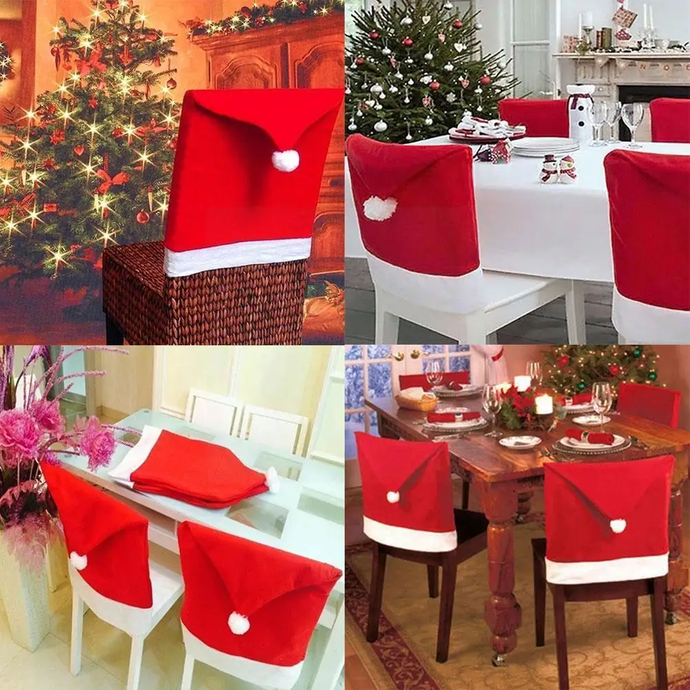 Christmas Chair Cover Dinner Table Red Santa Claus Decor Supplies Decoration Home Hat Cover Party Back Chair Christmas E6x1
Christmas Chair Cover Dinner Table Red Santa Claus Decor Supplies Decoration Home Hat Cover Party Back Chair Christmas E6x1