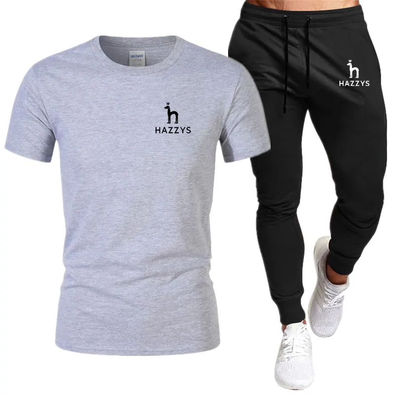 Summer hot Men's T-Shirt + Pants Suit Men's Sports Suit Brand Hazzys Printing Casual Fashion Cotton Short Sleeves T-shirt sets
Summer hot Men's T-Shirt + Pants Suit Men's Sports Suit Brand Hazzys Printing Casual Fashion Cotton Short Sleeves T-shirt sets