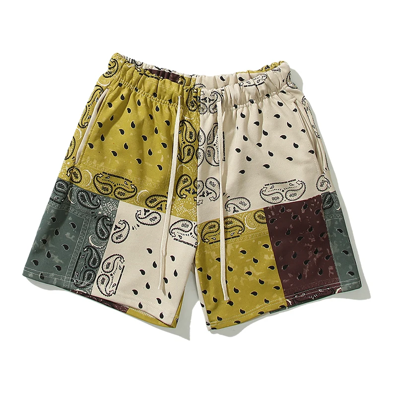 Retro Cashew Flower Contrast Color Summer Shorts Men's and Women's Hip Hop Patchwork Oversize Casual Five-point Pants
Retro Cashew Flower Contrast Color Summer Shorts Men's and Women's Hip Hop Patchwork Oversize Casual Five-point Pants