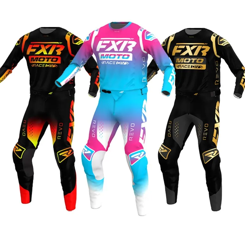 New FXR Motocross Gear Set Off Road Pink Blue Dirt Bike Jersey Set Motorcycle Breathable Moto Suit
New FXR Motocross Gear Set Off Road Pink Blue Dirt Bike Jersey Set Motorcycle Breathable Moto Suit