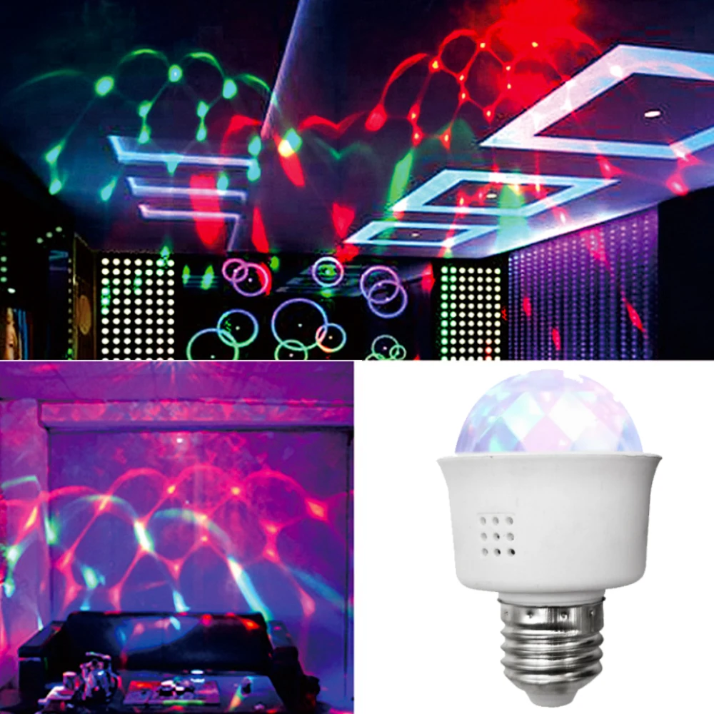 LED RGB Stage lights 3W Bulb Magic Color Projector Auto Rotating Stage Light AC85-265V E27 For Holiday Party Bar KTV Disco
LED RGB Stage lights 3W Bulb Magic Color Projector Auto Rotating Stage Light AC85-265V E27 For Holiday Party Bar KTV Disco