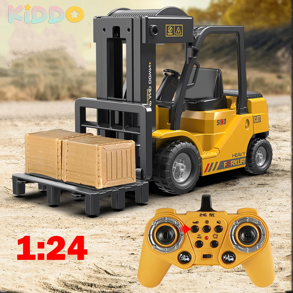 2.4G 1:24 RC Forklift Crane Remote control Forklift Spray and Sound Truck Cranes Liftable Electric Vehicle for Kids Boys Gift
2.4G 1:24 RC Forklift Crane Remote control Forklift Spray and Sound Truck Cranes Liftable Electric Vehicle for Kids Boys Gift