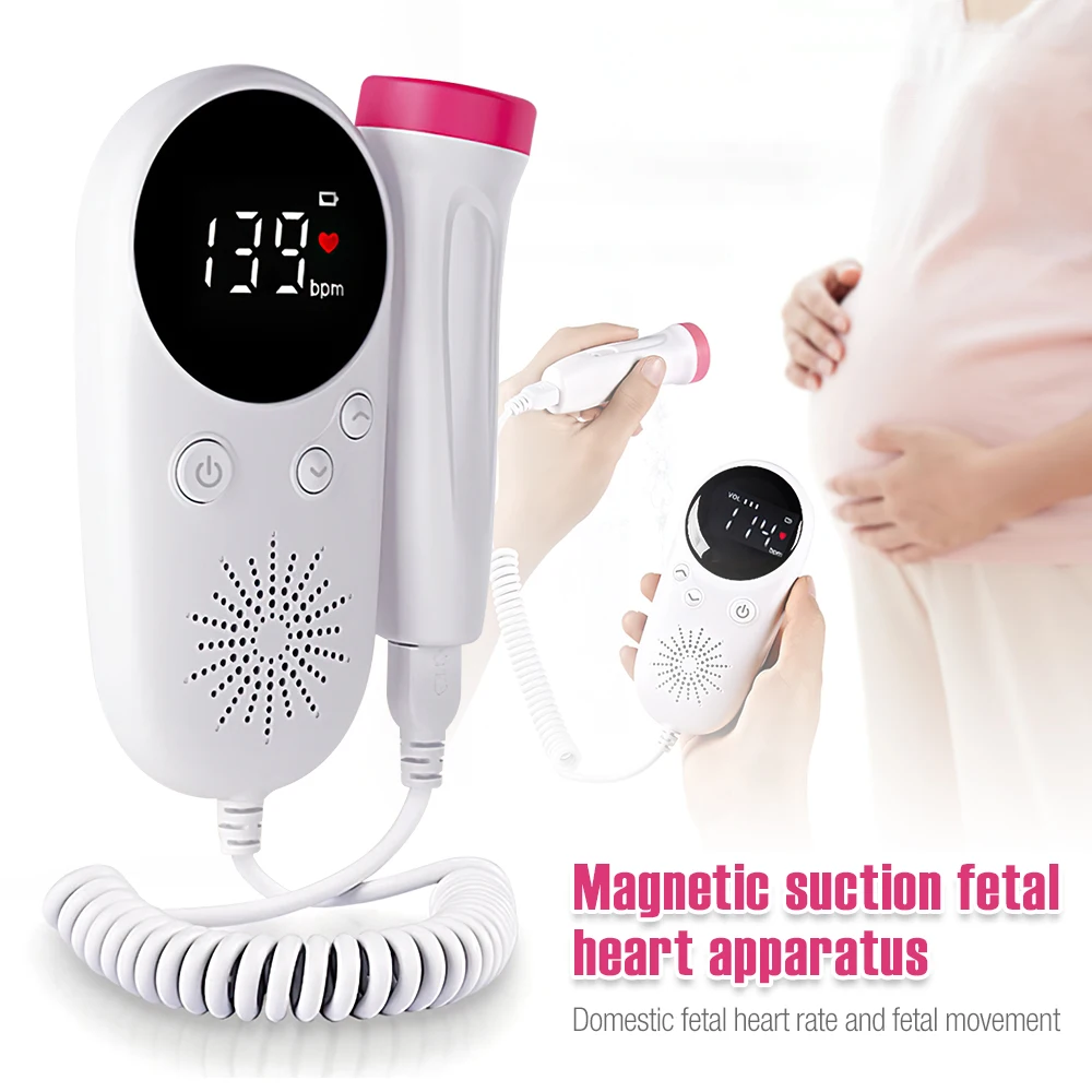 Fetal Doppler Detector Baby Heart Beat Rate Probe Prenatal Monitor Ultrasonic Household Pregnant Baby Heart Rate Monitor 2.5MHz
Fetal Doppler Detector Baby Heart Beat Rate Probe Prenatal Monitor Ultrasonic Household Pregnant Baby Heart Rate Monitor 2.5MHz