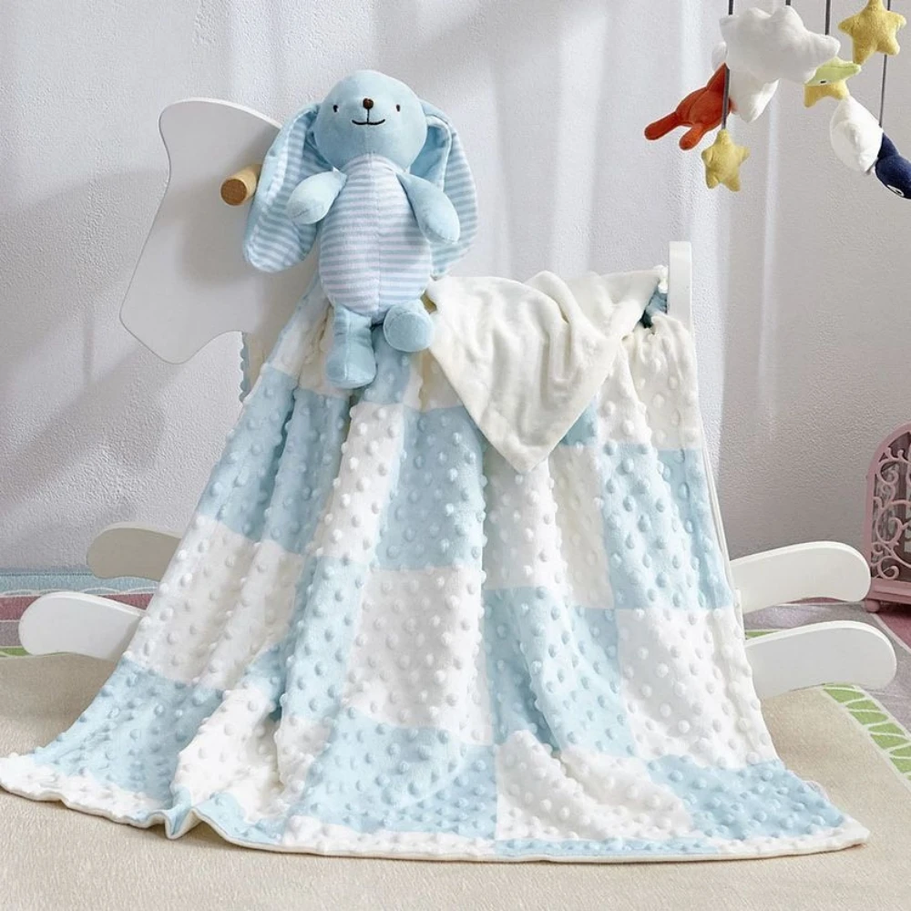Baby Blanket With Rabbit Doll Bubble Soft Children Comfort Kid Bedding Pink Gray Warm Sofa Toddler Nap Cover Baby Growth Blanket
Baby Blanket With Rabbit Doll Bubble Soft Children Comfort Kid Bedding Pink Gray Warm Sofa Toddler Nap Cover Baby Growth Blanket