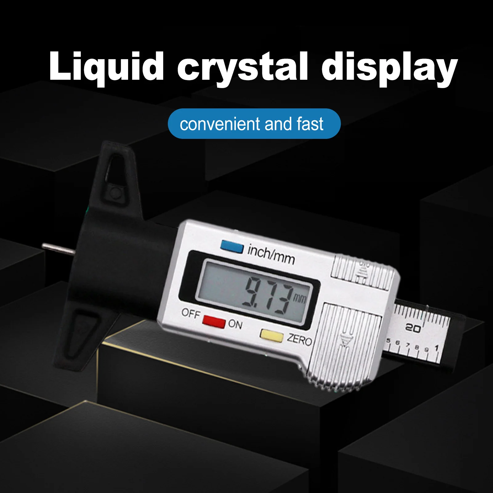 Electronic Digital Display Tire Tread Depth Gauge 0-25mm Tread Gauge Depth Vernier Caliper Tread Ruler For Car Motorbike Trucks
Electronic Digital Display Tire Tread Depth Gauge 0-25mm Tread Gauge Depth Vernier Caliper Tread Ruler For Car Motorbike Trucks