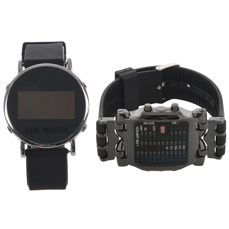 Silicone LED Wristwatch Watch Men Sport Clock Black Strap & LED Watch Digital Day Stained Sports Trend Watch Gun Color
Silicone LED Wristwatch Watch Men Sport Clock Black Strap & LED Watch Digital Day Stained Sports Trend Watch Gun Color