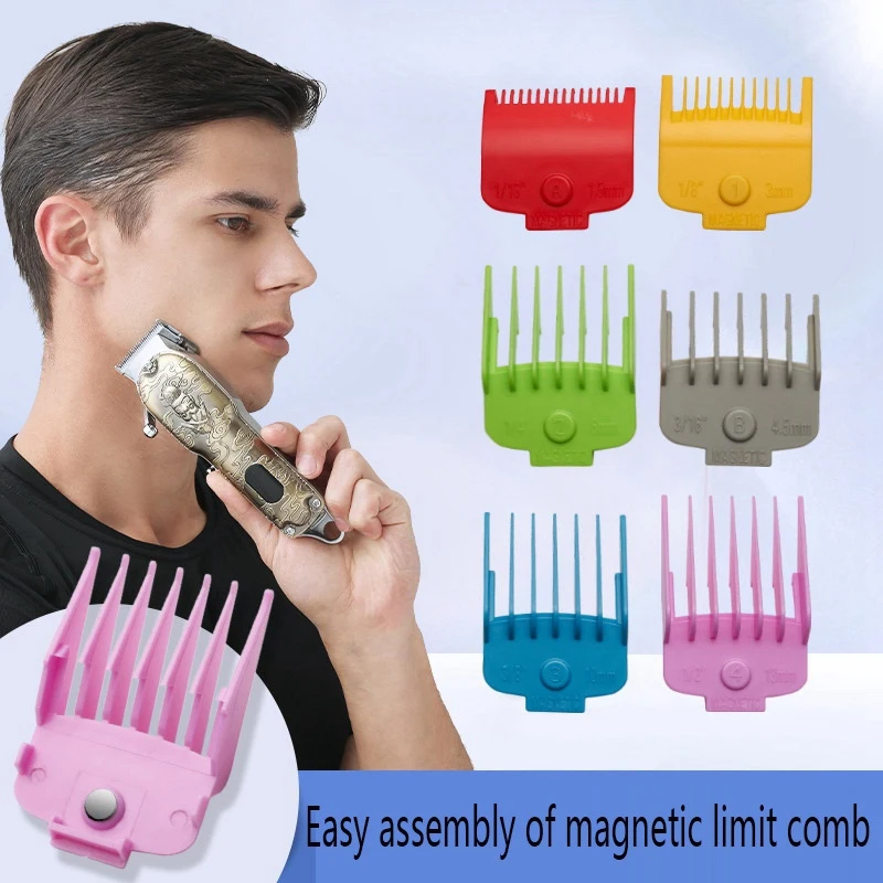 6PCS Colorful Hair Clipper Cutting Comb Guards Limited Comb Tools Barber Replacement Kit Magnetic Guide Comb
6PCS Colorful Hair Clipper Cutting Comb Guards Limited Comb Tools Barber Replacement Kit Magnetic Guide Comb
