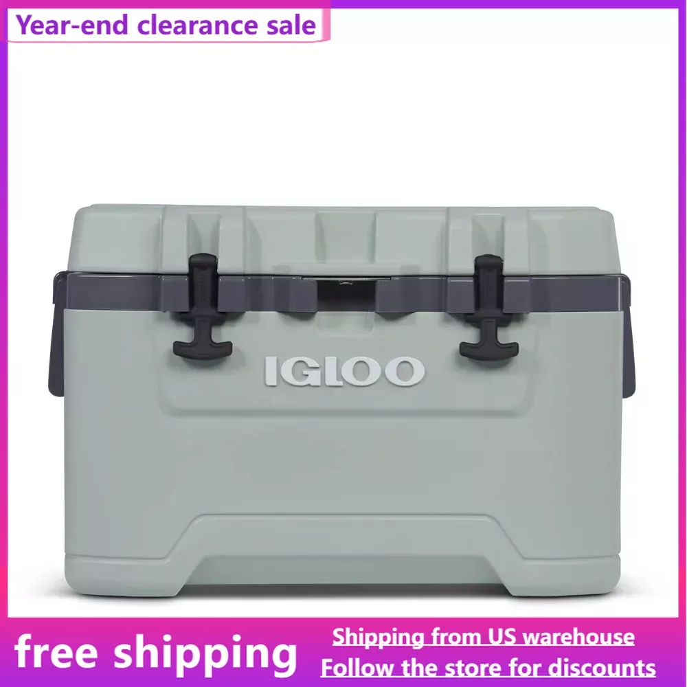 50 QT freezer cooler with durable rubber lid latch to help lock in the cold, green
50 QT freezer cooler with durable rubber lid latch to help lock in the cold, green