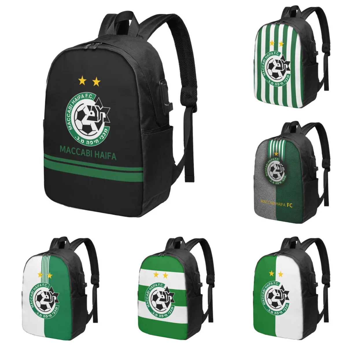 Maccabi Haifa Travel Laptop Backpack, Women's Men's Travel Backpack with USB, Headphone Cable Jack
Maccabi Haifa Travel Laptop Backpack, Women's Men's Travel Backpack with USB, Headphone Cable Jack
