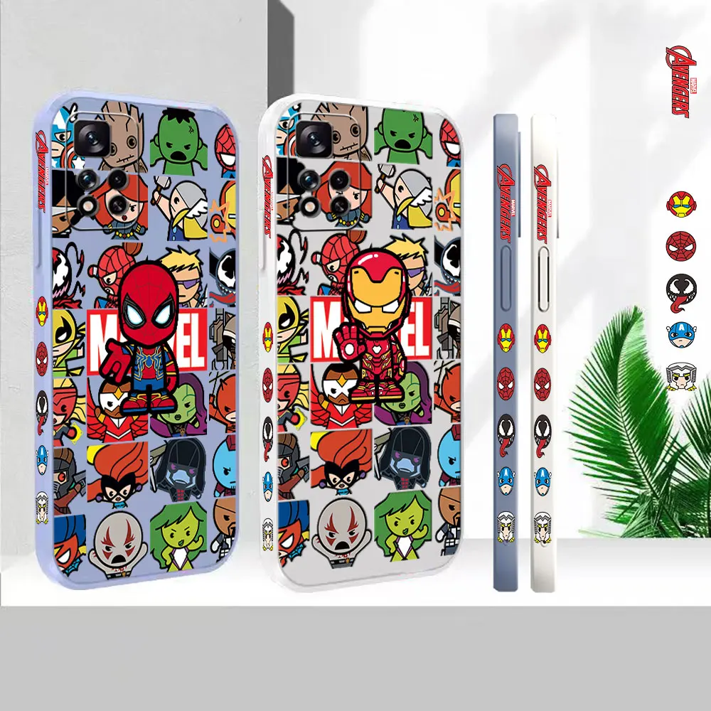 Cute Heros Spider-Man Iron Man Case For Redmi Note 12 11 11T 11R 11E 11S 10 10T 9 9S 9T 8 7 7S PRO PLUS 4G 5G Liquid Cover Funda
Cute Heros Spider-Man Iron Man Case For Redmi Note 12 11 11T 11R 11E 11S 10 10T 9 9S 9T 8 7 7S PRO PLUS 4G 5G Liquid Cover Funda