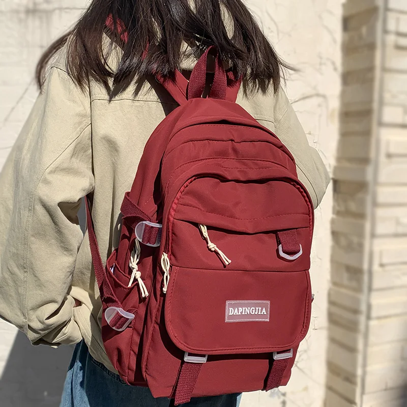Girl Red Travel Waterproof School Bag Ladies Student Backpack Trendy Cool Female College Backpack Fashion Women Laptop Book Bags
Girl Red Travel Waterproof School Bag Ladies Student Backpack Trendy Cool Female College Backpack Fashion Women Laptop Book Bags