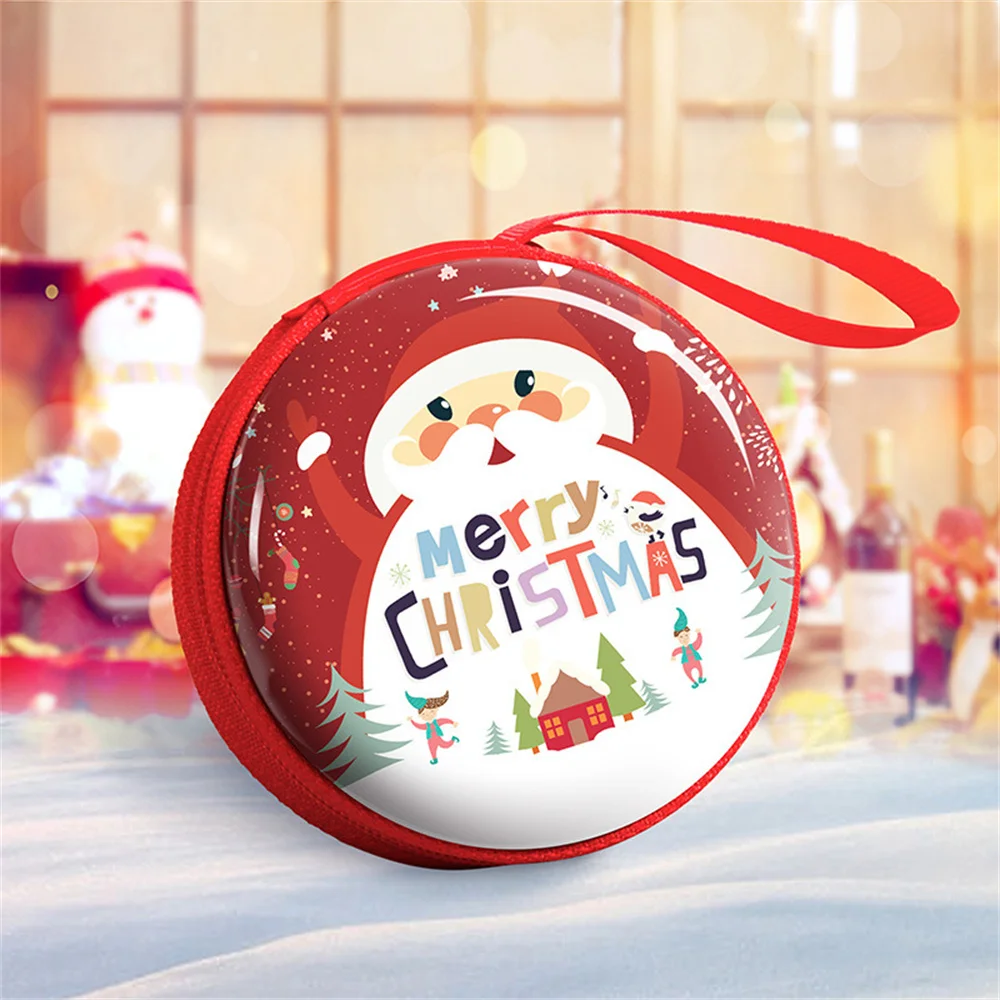 Merry Christmas Ornament Cute Leather Coin Purse 2023 Mini Wallet Keyrings Red Round Shape Pocket Bags Snowman Elk Santa Claus
Merry Christmas Ornament Cute Leather Coin Purse 2023 Mini Wallet Keyrings Red Round Shape Pocket Bags Snowman Elk Santa Claus