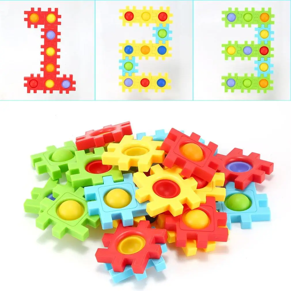 DIY Pop Push Bubbles Building Block Fidget Toys Assembly Press Button Game Entertainment Sensory Anti-Stress Puzzle Toy Kid Gift 
DIY Pop Push Bubbles Building Block Fidget Toys Assembly Press Button Game Entertainment Sensory Anti-Stress Puzzle Toy Kid Gift