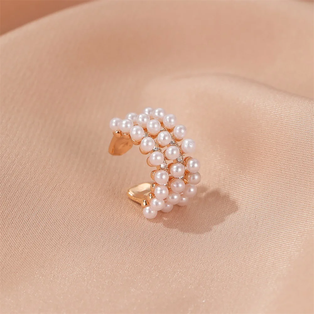 Noble Crystal Pearl Ear Clip Earrings For Women Zircon Earing Without Hole Jewelry Fake Earrings Single Ear Clip Earings O1214
Noble Crystal Pearl Ear Clip Earrings For Women Zircon Earing Without Hole Jewelry Fake Earrings Single Ear Clip Earings O1214