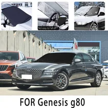 Car snow cover front cover for Genesis g80 Snowblock heat insulation sunshade Antifreeze wind Frost prevention car accessories