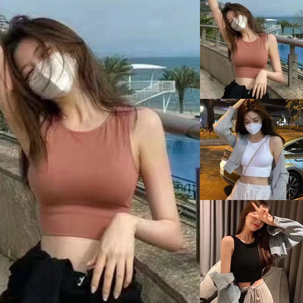 Summer Korean Style Beautiful Back Sexy Sports Wrapped Chest Sleeveless Seamless Bralette With Pad Vest Bra All-match
Summer Korean Style Beautiful Back Sexy Sports Wrapped Chest Sleeveless Seamless Bralette With Pad Vest Bra All-match