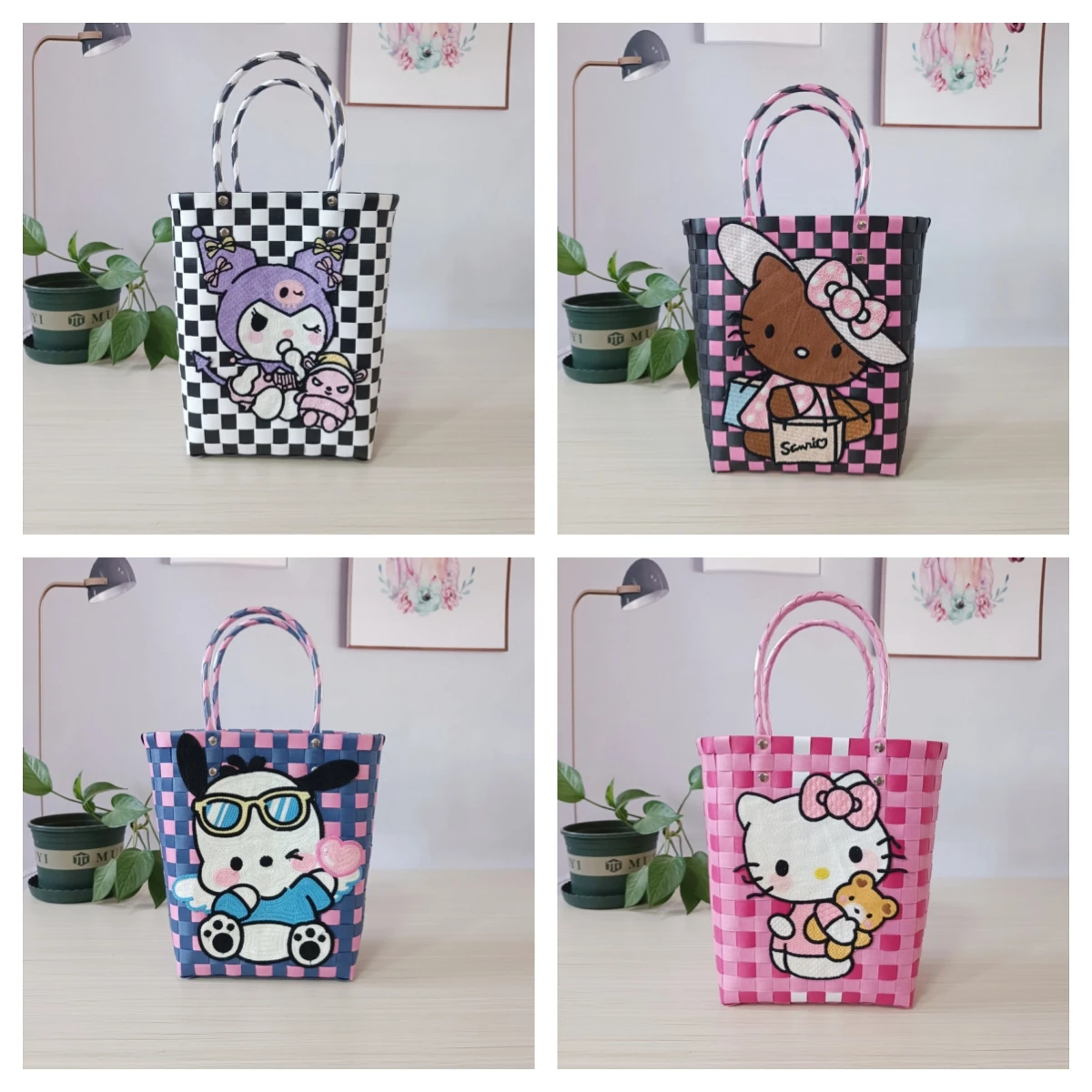 Kawaii Anime Hello Kitty Bag Summer New Hawaiian Vacation Leisure Woven Bag Cartoon Embroidery Women Shopping Handbag Wholesale
Kawaii Anime Hello Kitty Bag Summer New Hawaiian Vacation Leisure Woven Bag Cartoon Embroidery Women Shopping Handbag Wholesale
