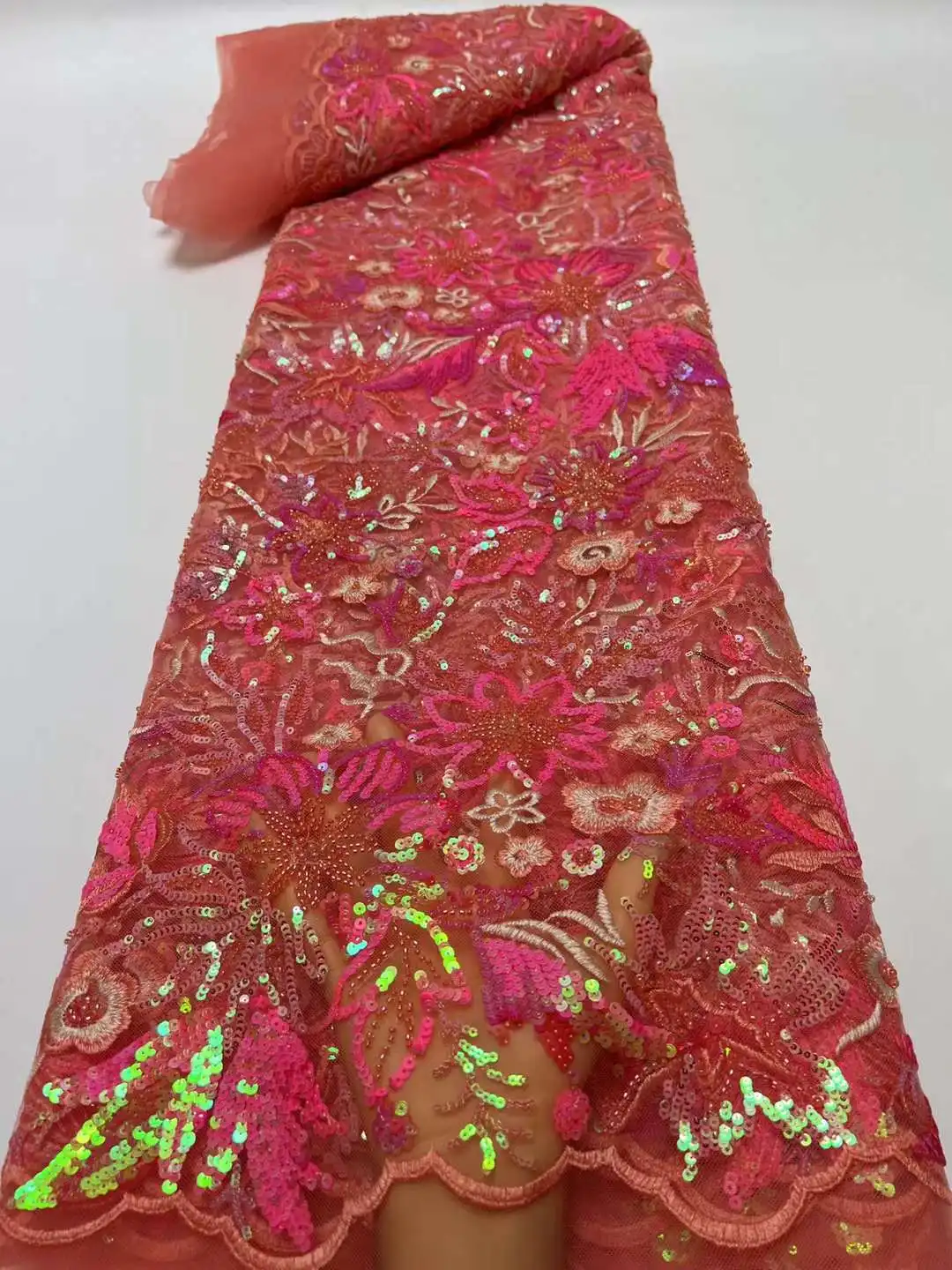 Luxury African Groom Sequins Lace Fabric High Quality 2023 Heavy Beads Embroidery French Tulle Lace Nigerian Wedding Dress
Luxury African Groom Sequins Lace Fabric High Quality 2023 Heavy Beads Embroidery French Tulle Lace Nigerian Wedding Dress
