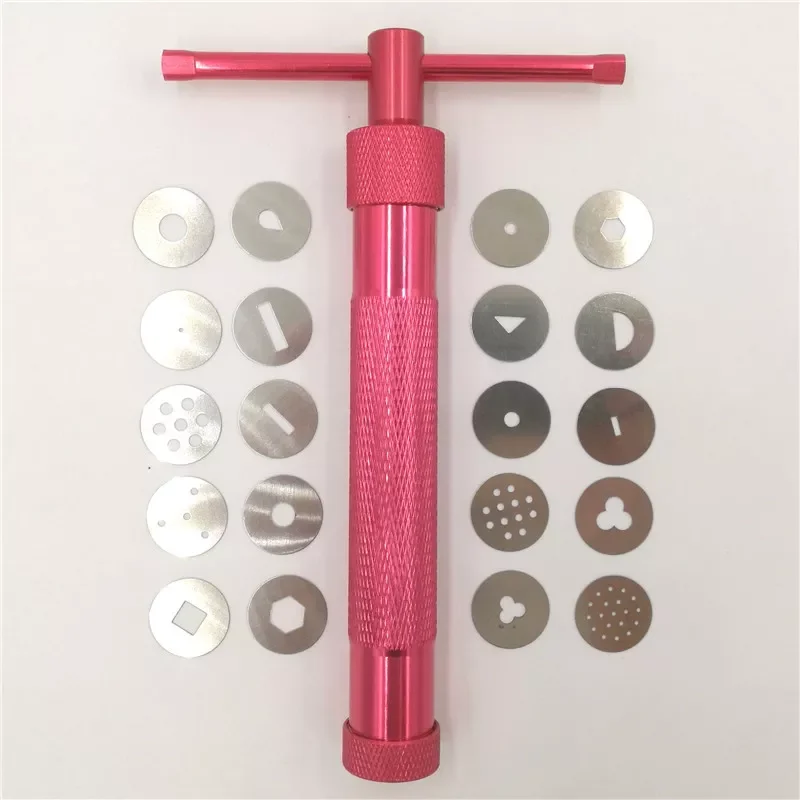 Perfect Rose Gold Clay Cake Sculpture Gun With 20 Tips Clay Craft Sugar Paste Extruder Fondant Cake Sculpture Polymer Tool
Perfect Rose Gold Clay Cake Sculpture Gun With 20 Tips Clay Craft Sugar Paste Extruder Fondant Cake Sculpture Polymer Tool