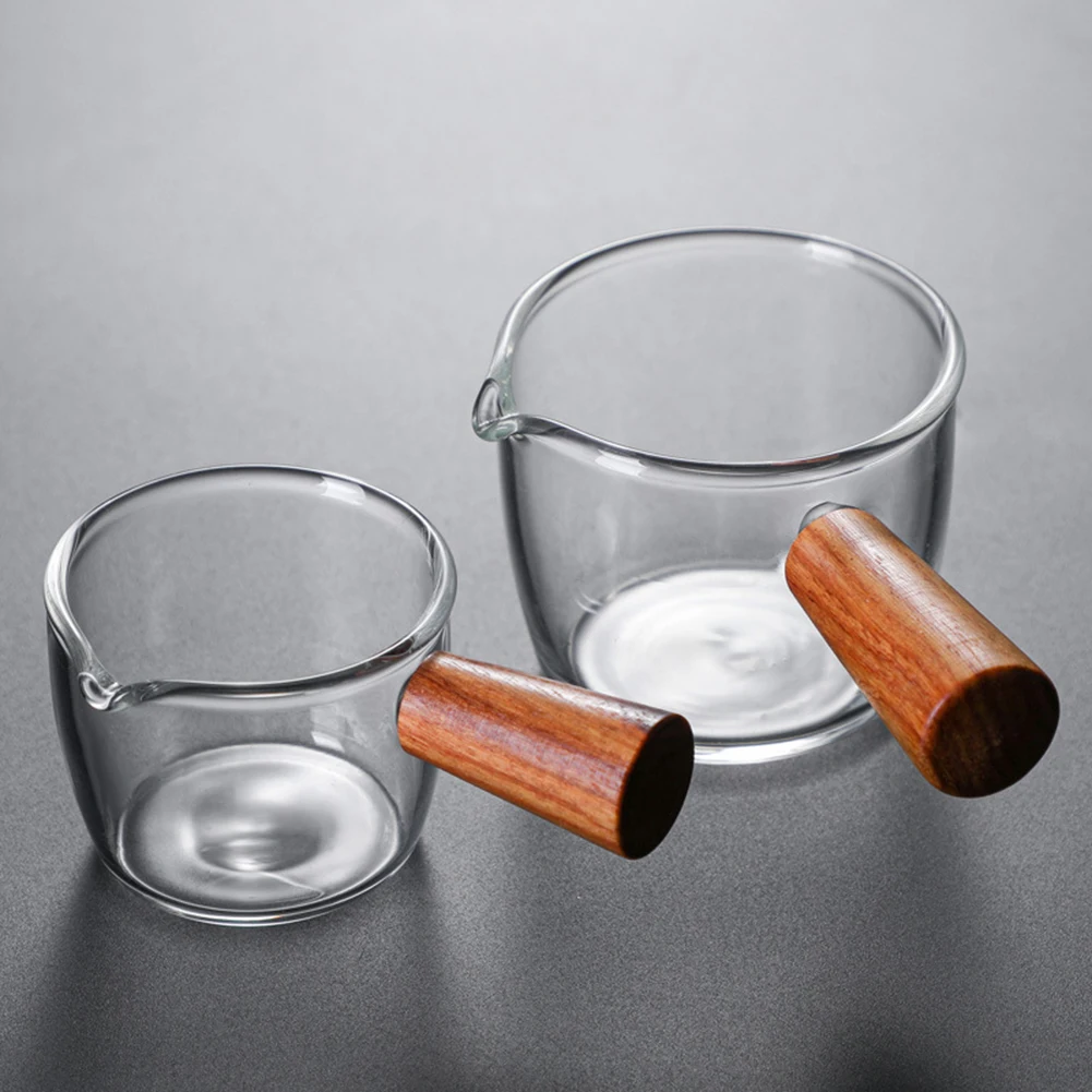 High Quality 50ml/80ml Espresso Coffee Cup Ounce Cup With Scale And Wooden Handle High Borosilicate Glass Measuring Cup New
High Quality 50ml/80ml Espresso Coffee Cup Ounce Cup With Scale And Wooden Handle High Borosilicate Glass Measuring Cup New