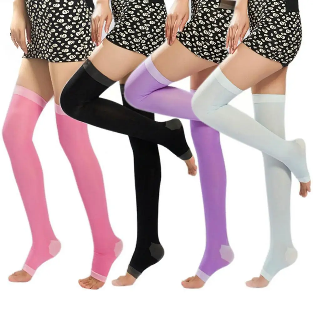 Hot Sales 480D Elastic Women Beauty Leg Slimming Open Toe Compression Long Knee Socks
Hot Sales 480D Elastic Women Beauty Leg Slimming Open Toe Compression Long Knee Socks