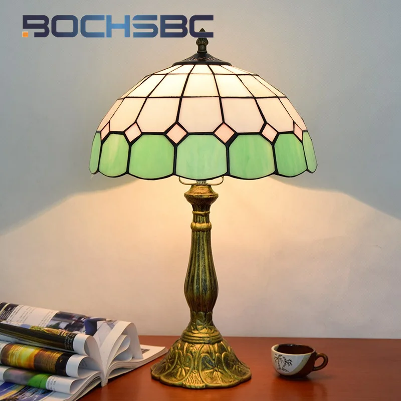 BOCHSBC Tiffany stained glass desk lamp green minimalist style Art Deco living room dining room study bedroom bar lighting LED
BOCHSBC Tiffany stained glass desk lamp green minimalist style Art Deco living room dining room study bedroom bar lighting LED