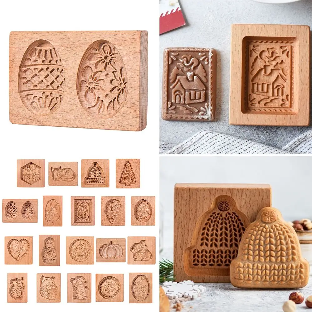 1pc 3D Wooden Cookie Baking Mold Christmas Carved Gingerbread Cookie Mold Decor Cookie Stamp Embossing Craft Decor Baking Tools
1pc 3D Wooden Cookie Baking Mold Christmas Carved Gingerbread Cookie Mold Decor Cookie Stamp Embossing Craft Decor Baking Tools
