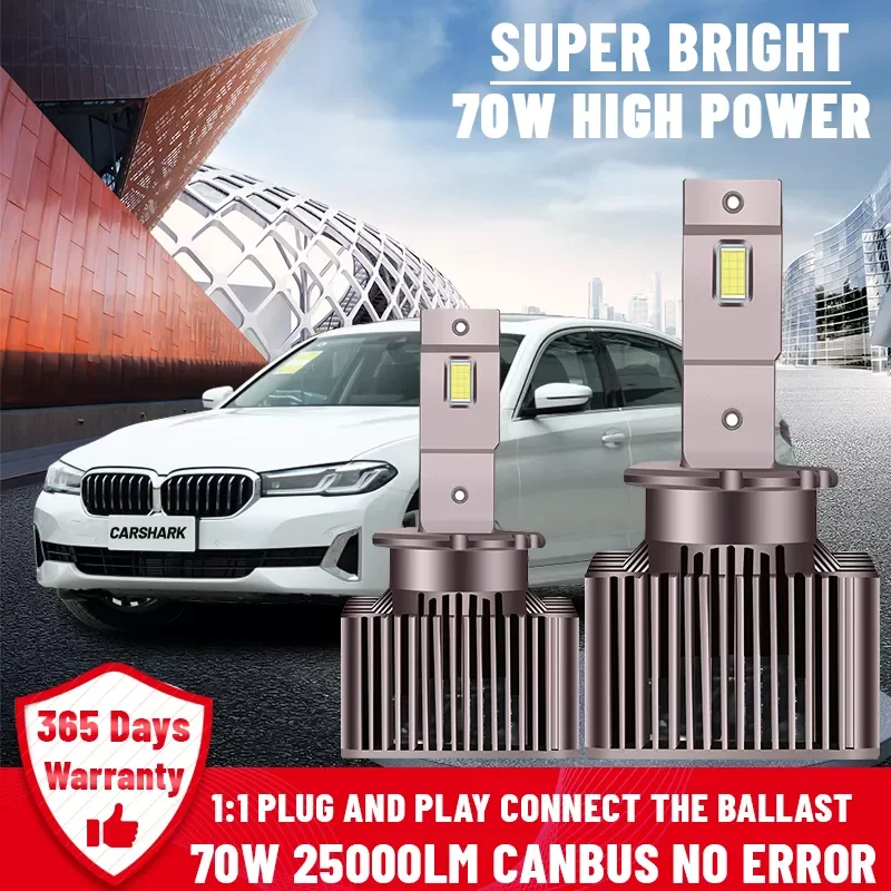 Carshark D1S D3S Led Headlight 70W 25000Lm D2S D4S Car Lights Super Bright D2R D4R D5S D8S Auto Bulbs 1:1 Mini Canbus
Carshark D1S D3S Led Headlight 70W 25000Lm D2S D4S Car Lights Super Bright D2R D4R D5S D8S Auto Bulbs 1:1 Mini Canbus
