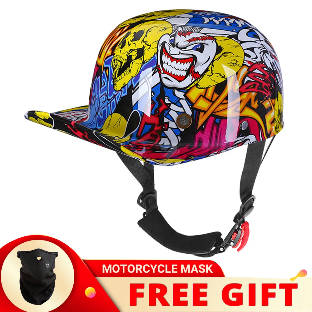 New Korea Japan Vintage Style Half Open Face Baseball Cap Motorcycle Helmet Chopper Retro Rider Scooter Riding Motorbike Casque
New Korea Japan Vintage Style Half Open Face Baseball Cap Motorcycle Helmet Chopper Retro Rider Scooter Riding Motorbike Casque