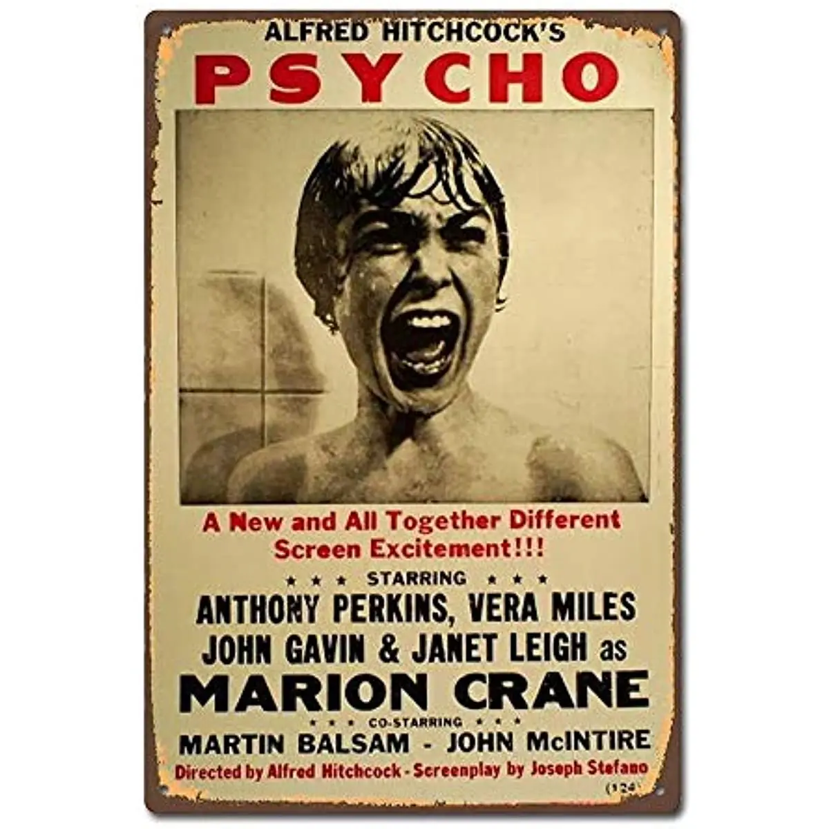 Retro Metal Tin Sign Classic Psycho Poster Horror Film Movie Aluminum Sign for Home Bar Wall Art Decor
Retro Metal Tin Sign Classic Psycho Poster Horror Film Movie Aluminum Sign for Home Bar Wall Art Decor