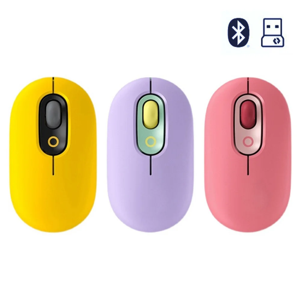 Wireless Bluetooth Compatible Mouse 2.4Ghz Mini Silent Mechanical Game Mouse Cross Screen Operation Mouse 3 Mode Bubble Mouse
Wireless Bluetooth Compatible Mouse 2.4Ghz Mini Silent Mechanical Game Mouse Cross Screen Operation Mouse 3 Mode Bubble Mouse