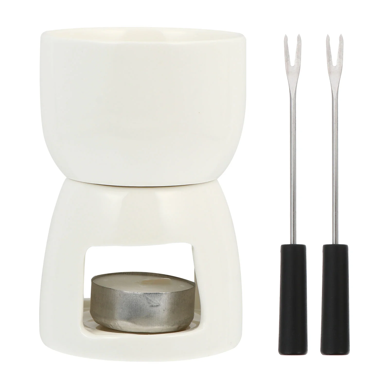 1 Set Ceramic Fondue Double Boiler Steamer Fondue With 2 Forks Porcelain Melting Pot Butter Warmer Pot
1 Set Ceramic Fondue Double Boiler Steamer Fondue With 2 Forks Porcelain Melting Pot Butter Warmer Pot
