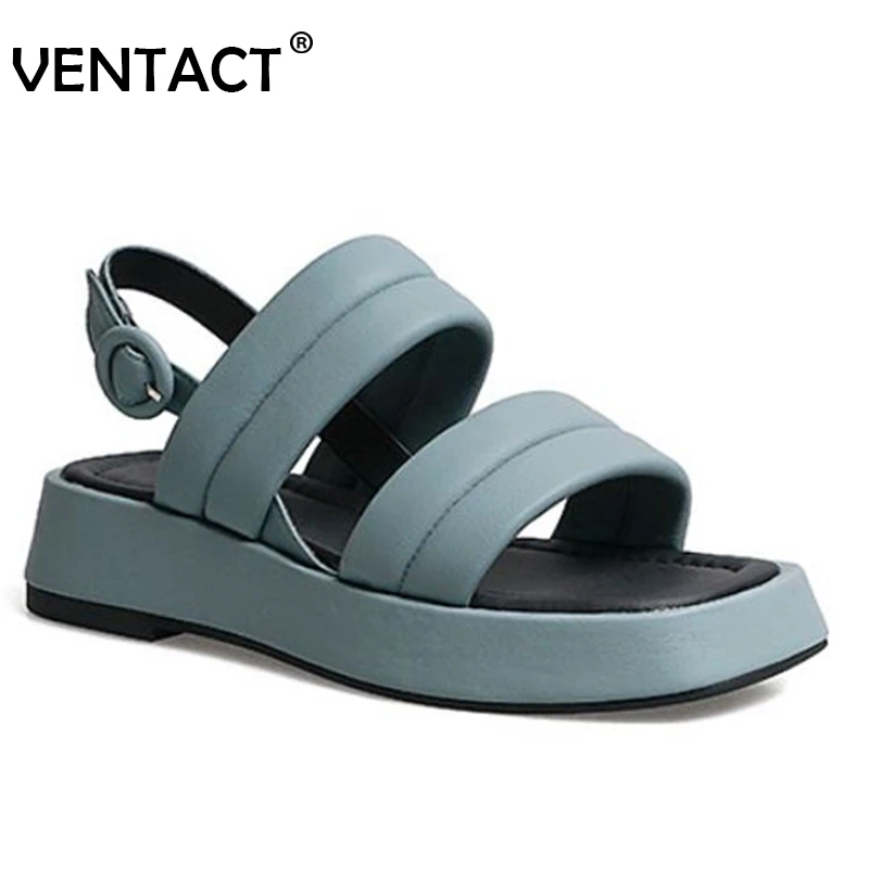 VENTACT New Women Real Leather Sandals Shoes Buckle Strap Thick Bottom Platform Summer Solid Fashion Ladies Footwear Size 34-40
VENTACT New Women Real Leather Sandals Shoes Buckle Strap Thick Bottom Platform Summer Solid Fashion Ladies Footwear Size 34-40