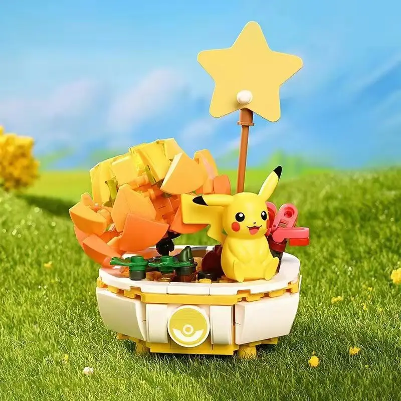 Новый конструктор Pokemon, Пикачу, чармандер, модель сквиртла, игрушка, цветок в горшке, кирпичная игрушка для девочек, подарок для детей
Новый конструктор Pokemon, Пикачу, чармандер, модель сквиртла, игрушка, цветок в горшке, кирпичная игрушка для девочек, подарок для детей