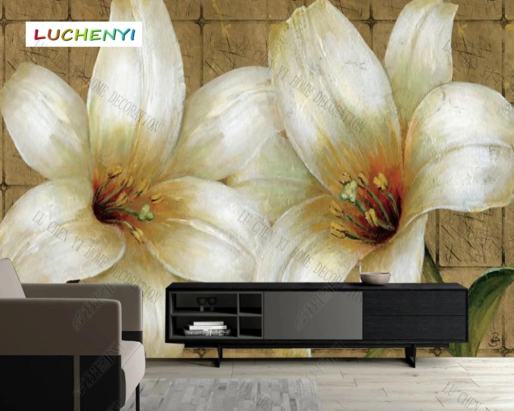 Papel de parede custom vintage lily flower floral wallpaper mural,living room tv wall bedroom wall papers home decor
Papel de parede custom vintage lily flower floral wallpaper mural,living room tv wall bedroom wall papers home decor