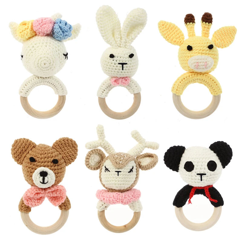 1pc Wooden Crochet Bunny Rattle Toy BPA Free Wood Ring Baby Teether Rodent Baby Gym Mobile Rattles Newborn Educational Toys 
1pc Wooden Crochet Bunny Rattle Toy BPA Free Wood Ring Baby Teether Rodent Baby Gym Mobile Rattles Newborn Educational Toys