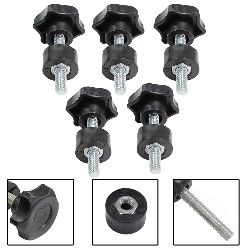 5pcs Star Shape Thread Clamping Handle Bolt Bakelite Hand Knob Tighten Screw M6 Hardware Fasteners Industry Equipment
5pcs Star Shape Thread Clamping Handle Bolt Bakelite Hand Knob Tighten Screw M6 Hardware Fasteners Industry Equipment