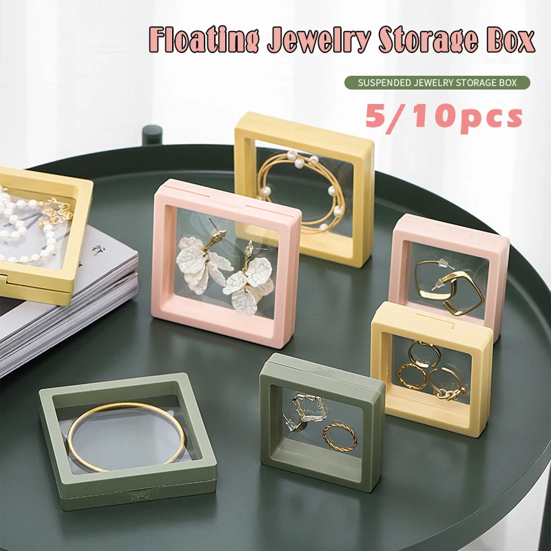 5/10PCS 3D Floating Picture Frame Shadow Earrings Display Case Bracelet Holder Film Storage Stands Transparent Jewelry Ring Box
5/10PCS 3D Floating Picture Frame Shadow Earrings Display Case Bracelet Holder Film Storage Stands Transparent Jewelry Ring Box