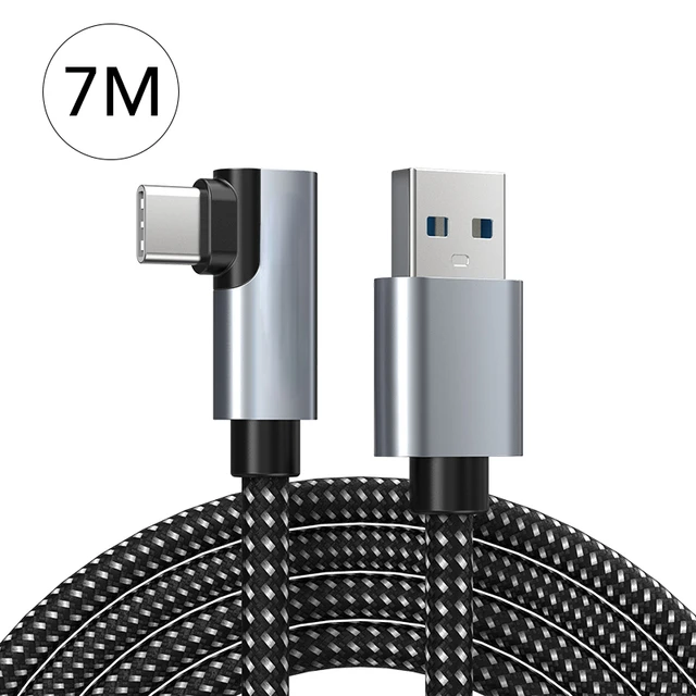 VR USB3.0 Data Line for Oculus Quest 2 VR Glasses 90 degree 3A 5Gbps High Speed for Smart Phone Laptop Speaker C404
VR USB3.0 Data Line for Oculus Quest 2 VR Glasses 90 degree 3A 5Gbps High Speed for Smart Phone Laptop Speaker C404