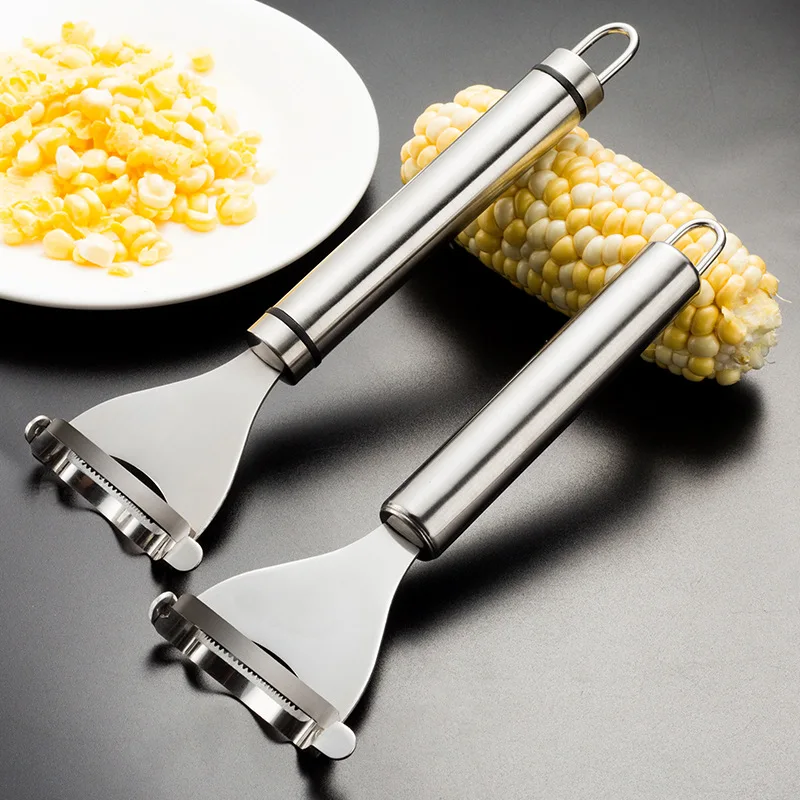 304 Stainless Steel Corn Shaver Corn Grater Corn Kernel Separator Corn Peeling Knife Kitchen Gadgets
304 Stainless Steel Corn Shaver Corn Grater Corn Kernel Separator Corn Peeling Knife Kitchen Gadgets