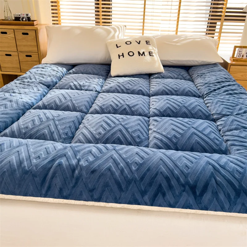Embossing Velvet Mattress Super Soft Breathable Thick Lamb Velvet Mattress Topper Student Dormitory Sleeping Pad
Embossing Velvet Mattress Super Soft Breathable Thick Lamb Velvet Mattress Topper Student Dormitory Sleeping Pad