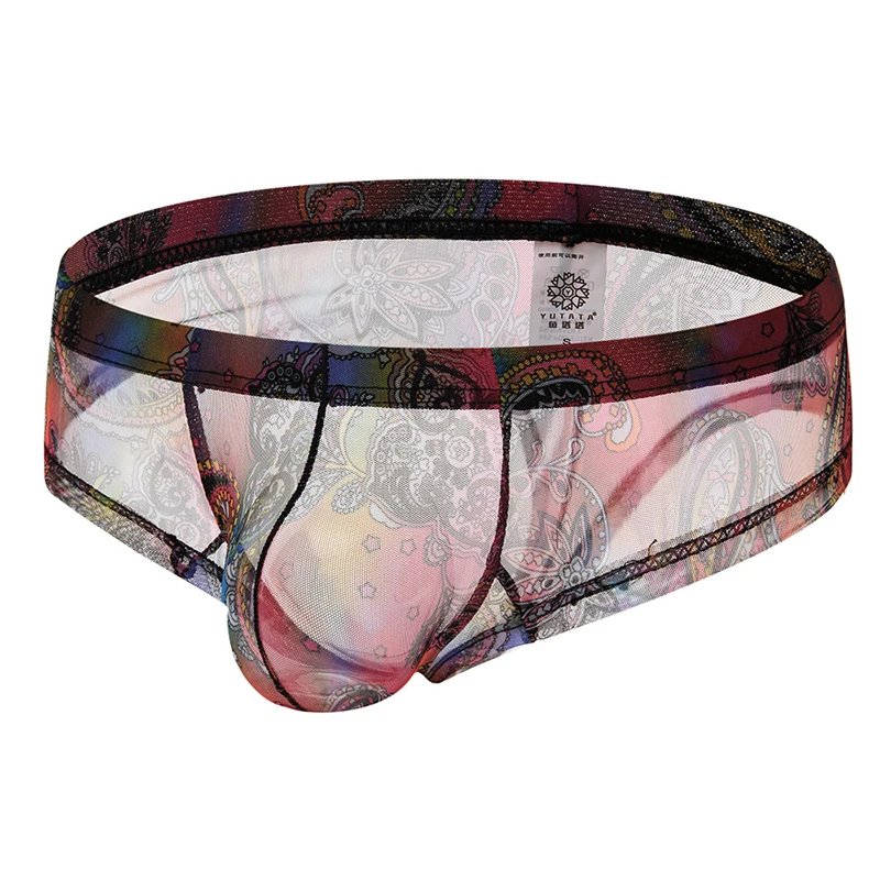 Mens Briefs Sexy Breathable Transparent Underwear Floral Print Low Rise See Through Bikini Underpants Ultra-thin Swimwear Man
Mens Briefs Sexy Breathable Transparent Underwear Floral Print Low Rise See Through Bikini Underpants Ultra-thin Swimwear Man