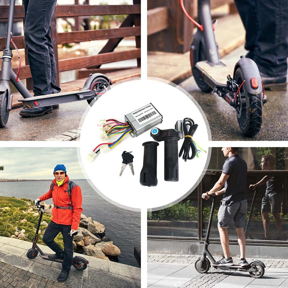 36V 500W/800W/1000W Electric Bike Motor Brushed Controller & Throttle Twist Grips Kit Scooter Ebike Motor Accessories
36V 500W/800W/1000W Electric Bike Motor Brushed Controller & Throttle Twist Grips Kit Scooter Ebike Motor Accessories