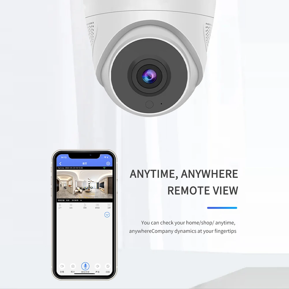 Двустороннее аудио HD Wi-Fi Беспроводной удаленный мониторинг IP-камера видеонаблюдения Автоматическое отслеживание Ночное видение Внутрення...
Двустороннее аудио HD Wi-Fi Беспроводной удаленный мониторинг IP-камера видеонаблюдения Автоматическое отслеживание Ночное видение Внутрення...