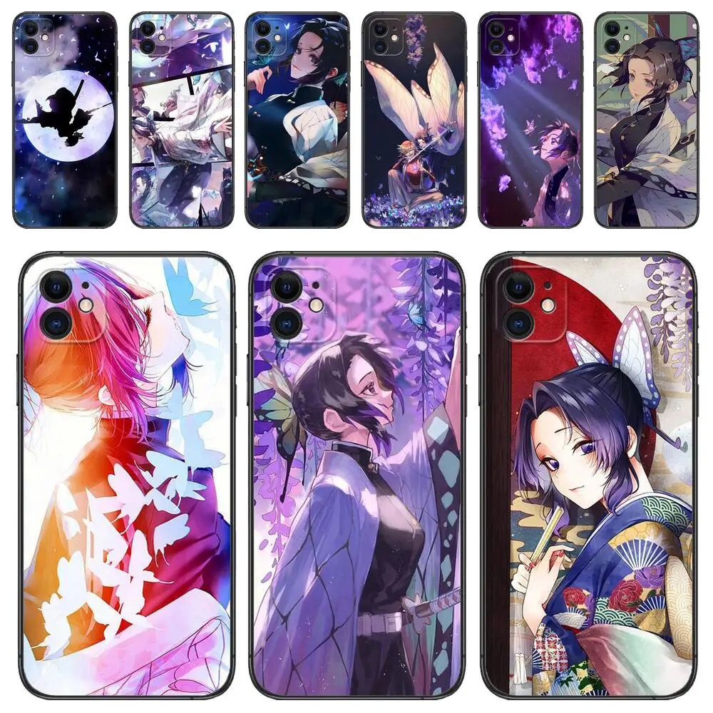 

Demon Slayer Shinobu Game Phone Case for IPhone 14 13 12 11 Pro Max Mini SE XR X XS Max 8Plus 7plus 6 6S New TPU Phone Cover