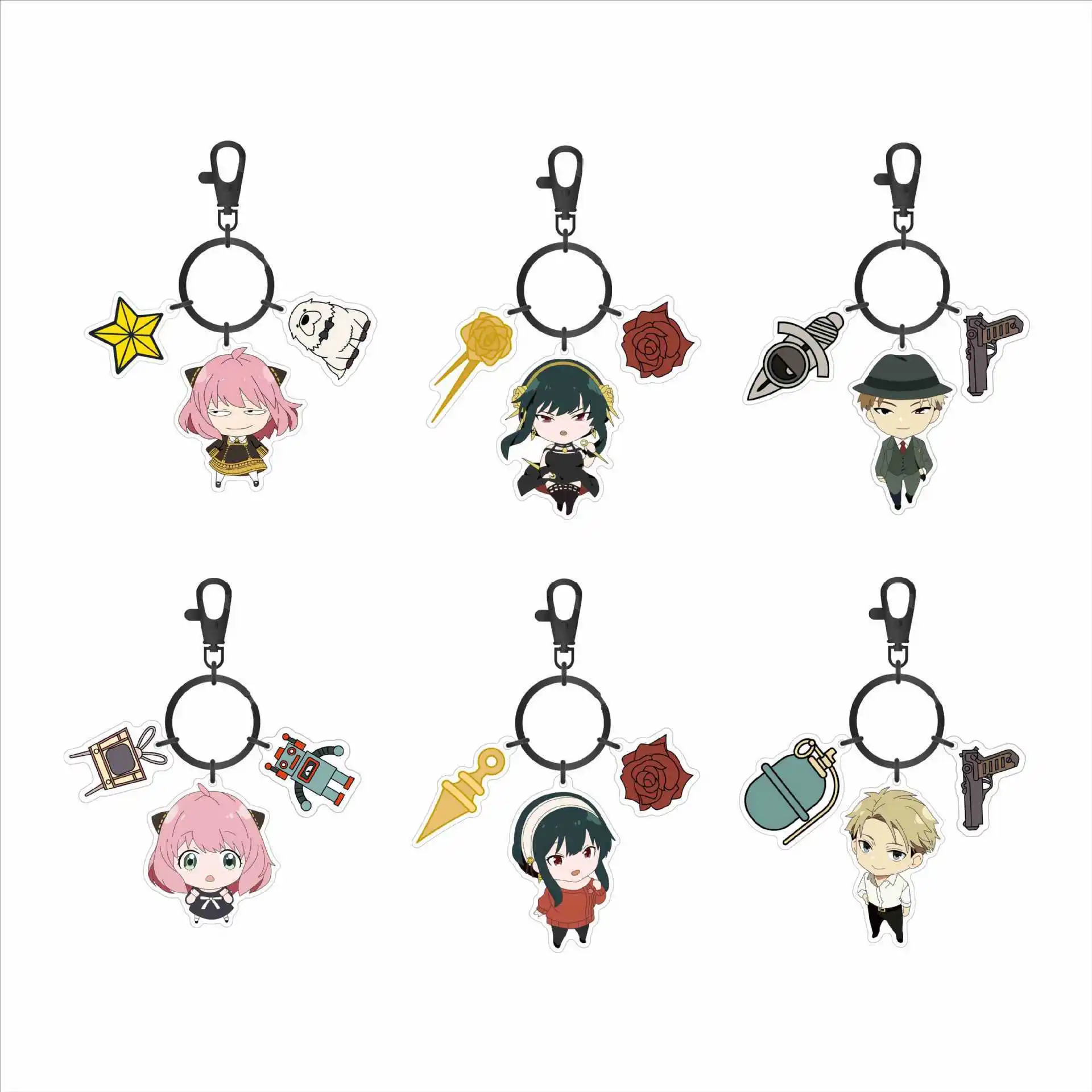 Japanese Manga SPY X FAMILY Cosplay Acrylic Keychain Ring Car Ornaments Anime Pendant Jewelry Accessories Birthday Gift
Japanese Manga SPY X FAMILY Cosplay Acrylic Keychain Ring Car Ornaments Anime Pendant Jewelry Accessories Birthday Gift