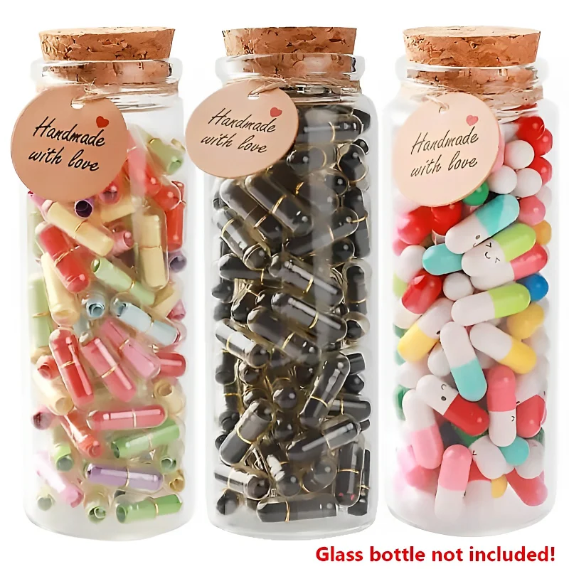 Message Capsules Love Pill with Roll Paper Blank Notes Wish Bottle Capsule Emoticon Smile Pills Wedding Party Valentine's Gift
Message Capsules Love Pill with Roll Paper Blank Notes Wish Bottle Capsule Emoticon Smile Pills Wedding Party Valentine's Gift