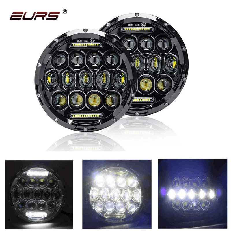 EURS 7 Inch Round Led Headlight Hi-Lo Beam DRL Modified Accessories For Jeep Harley Off-road Wrangler JK TJ CJ led Work Lights
EURS 7 Inch Round Led Headlight Hi-Lo Beam DRL Modified Accessories For Jeep Harley Off-road Wrangler JK TJ CJ led Work Lights