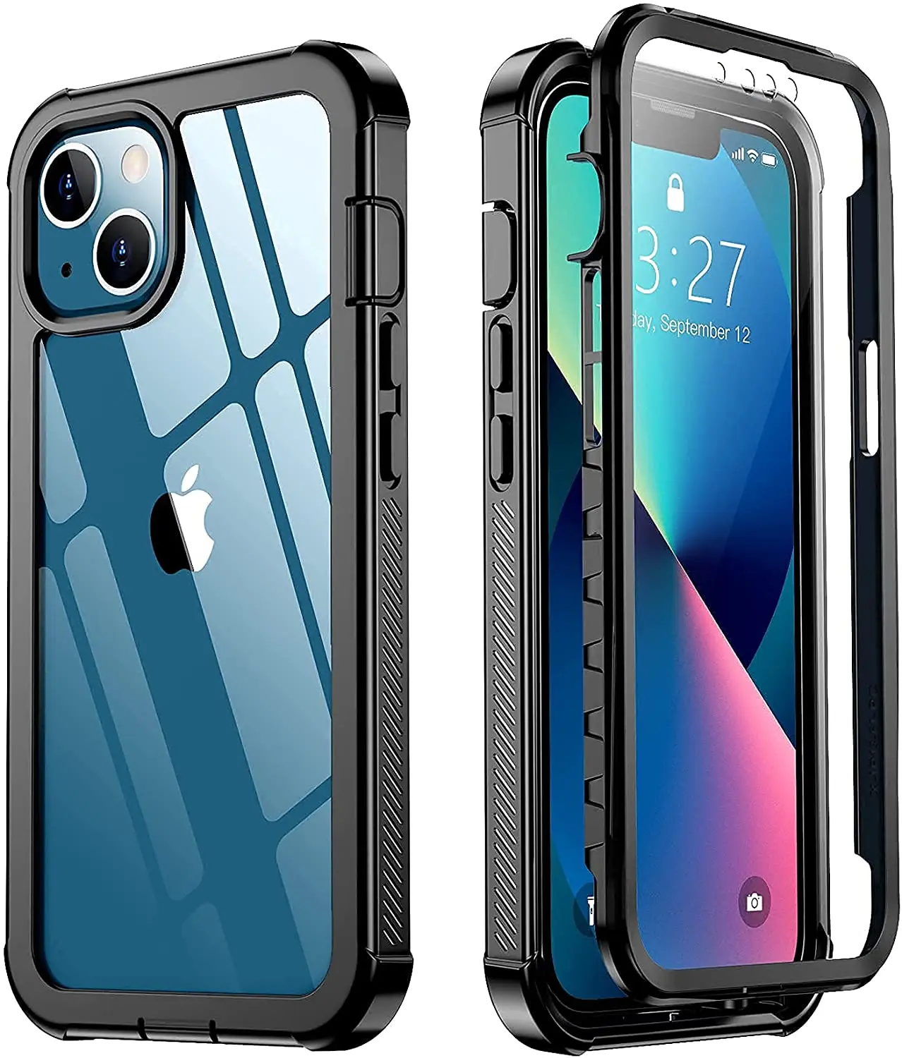 For iPhone 13 Case, with Built-in Screen Protector 360° Full Body Protective Cover Heavy Duty Lightweight Slim Shockproof Clear
For iPhone 13 Case, with Built-in Screen Protector 360° Full Body Protective Cover Heavy Duty Lightweight Slim Shockproof Clear