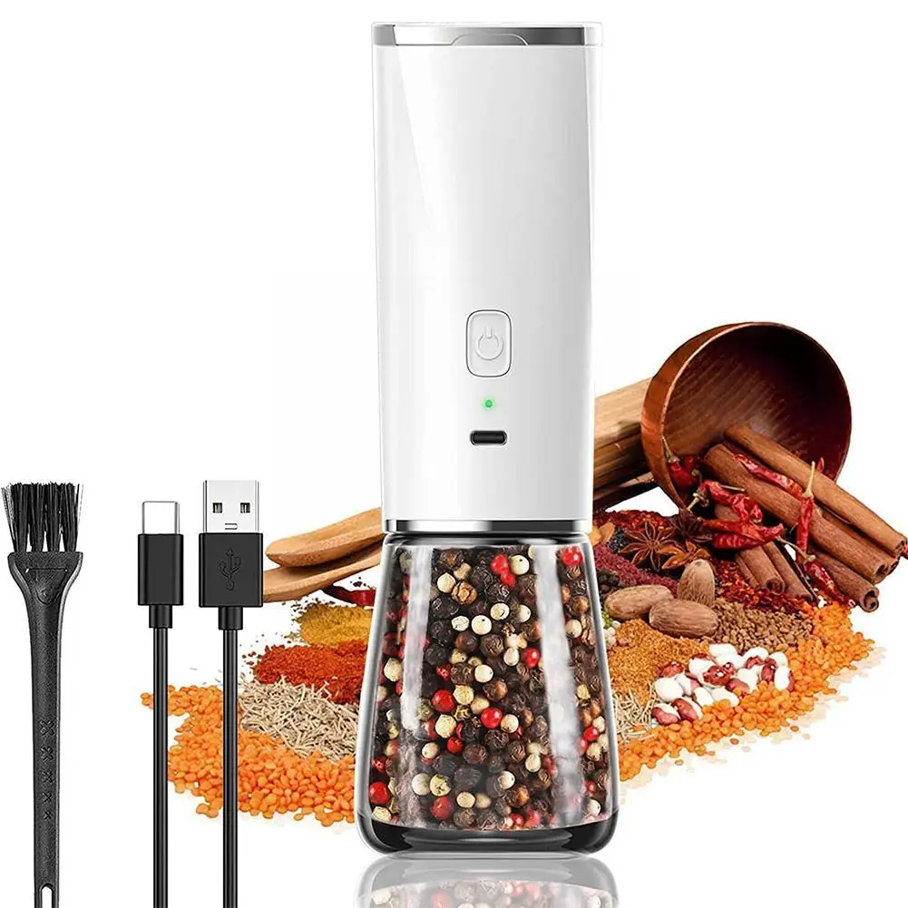 Usb Rechargeable Electric Pepper Grinder Automatic Coarseness And Grinder Pepper Gravity High Mill Capacity Salt With M4y5
Usb Rechargeable Electric Pepper Grinder Automatic Coarseness And Grinder Pepper Gravity High Mill Capacity Salt With M4y5